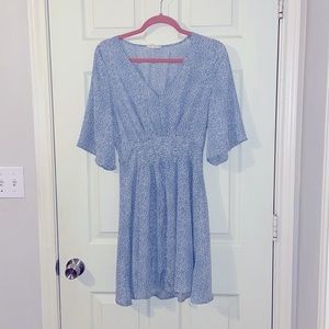 Pale blue spring dress